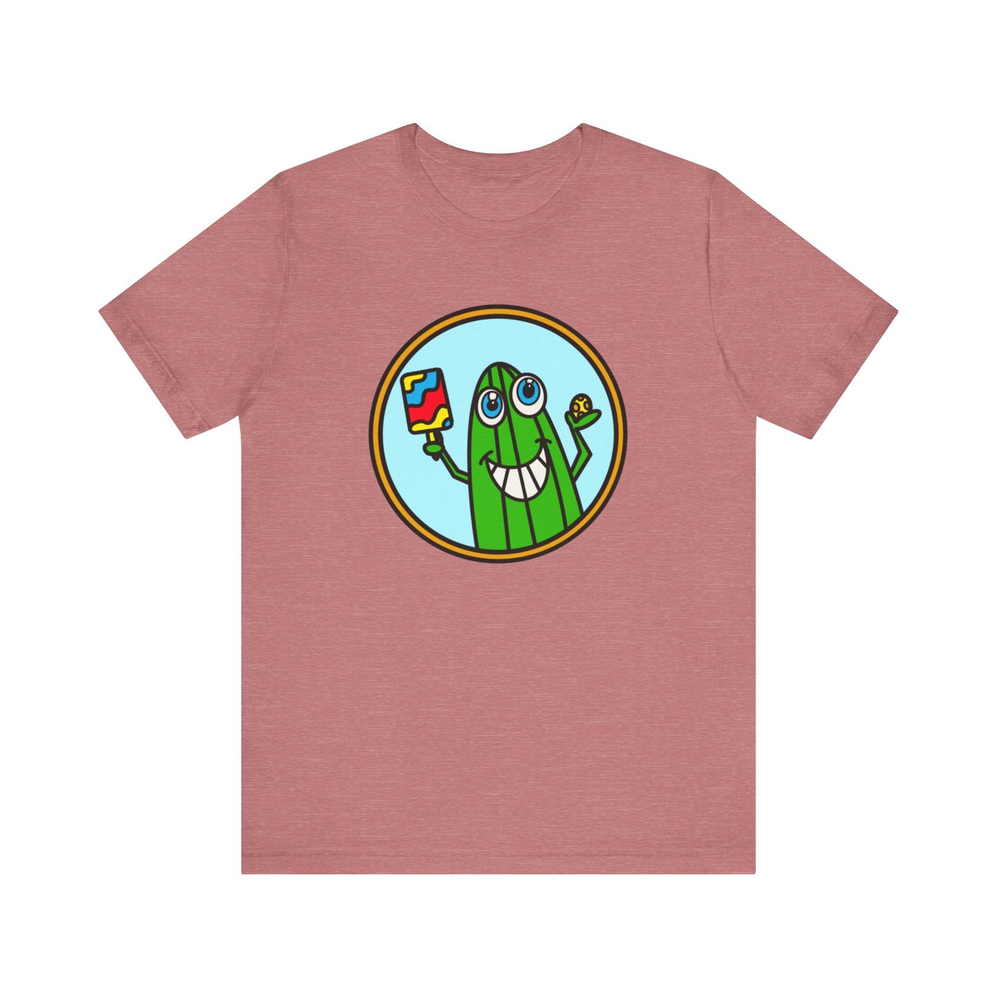 Pickleball Pickle Guy Unisex Jersey Short Sleeve Tee