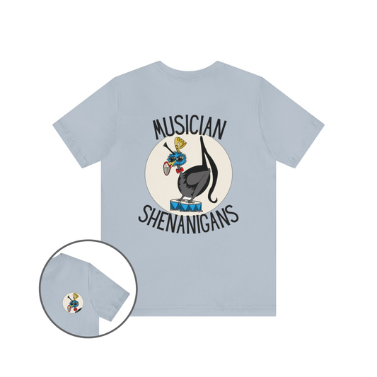 Musician Shenanigans Instrumental Band Graphic Tee Unisex Jersey Short Sleeve